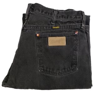 Vintage black wash wrangler jeans
